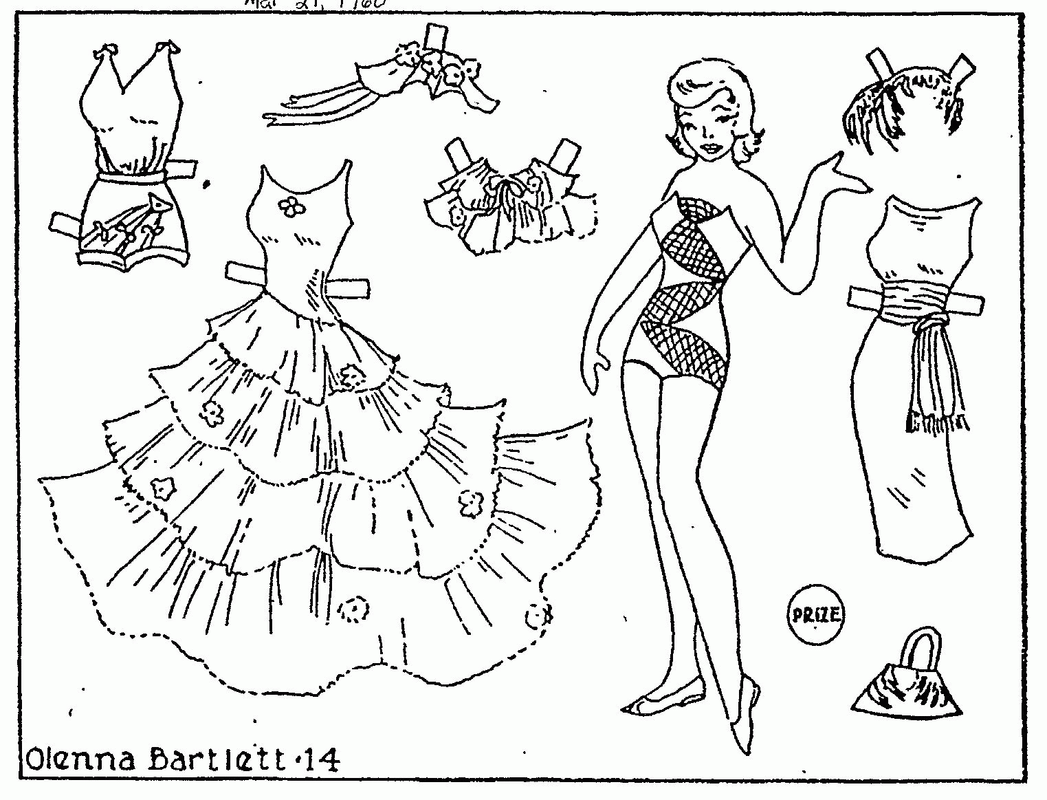 Baby Paper Doll Coloring Pages - Coloring Pages For All Ages