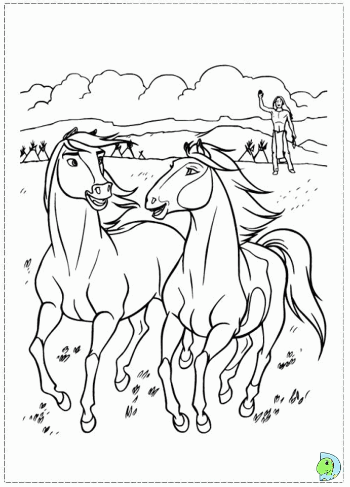 Stage Spirit Stallion Of The Cimarron Coloring Pages Free Coloring ...