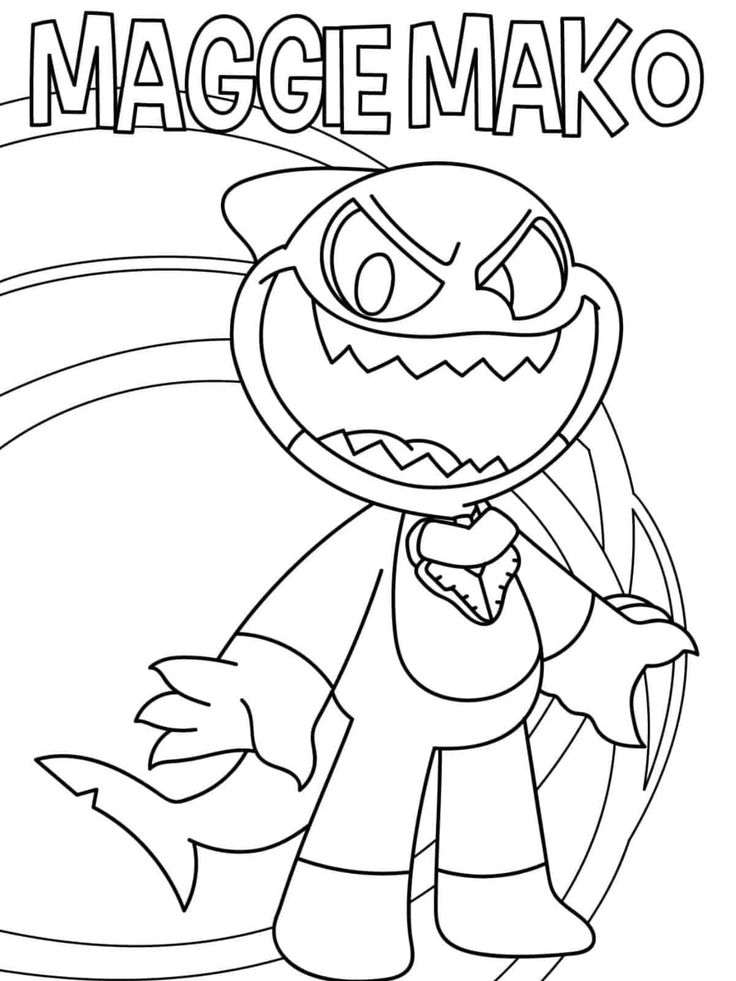Poppy Playtime 4 Coloring Pages: The Nightmare Critters 