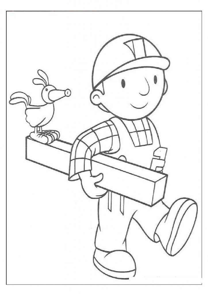 Educational Bob The Builder Coloring Pages - deColoring