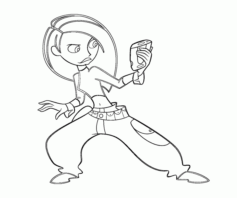 11 Kim Possible Coloring Page