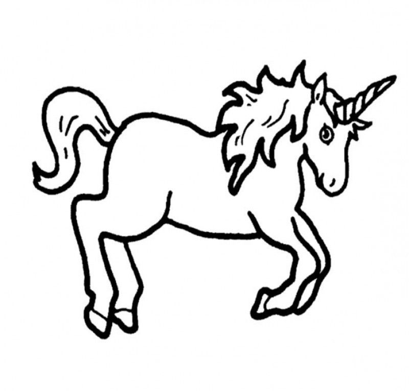 Unicorn Coloring Pages Print - Kids Colouring Pages