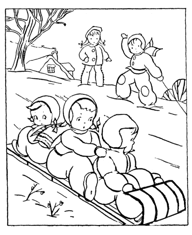 Winter Clothes Coloring Pages 2 | Free Printable Coloring Pages