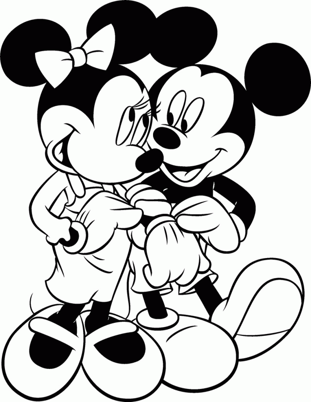 Cute Minnie And Mickey Mouse Coloring Pages Wallpaper I Share 