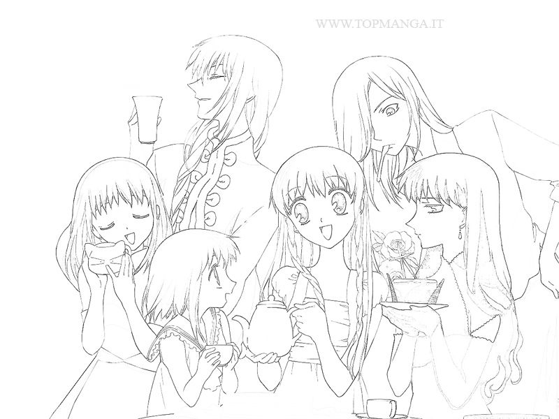da fruits basket Colouring Pages