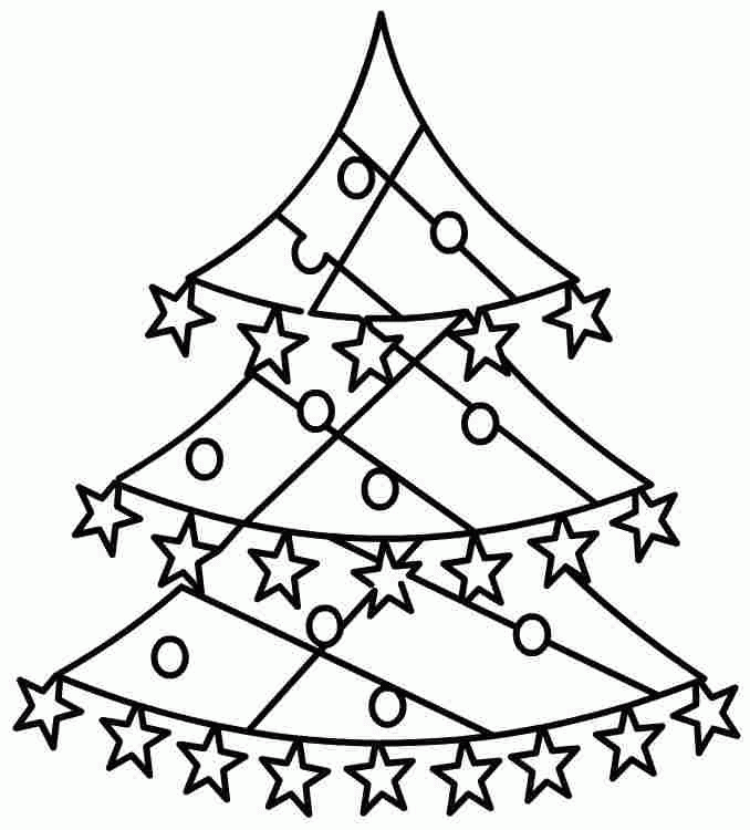 Free Printable Christmas Tree Coloring Page For Little Kids ...