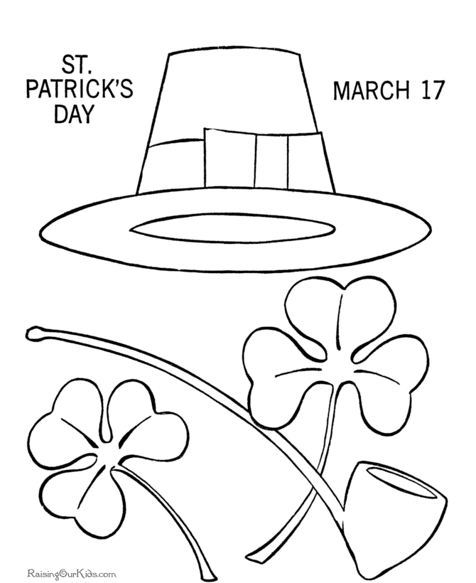 Shamrock Coloring Pages Kids Coloring Pages