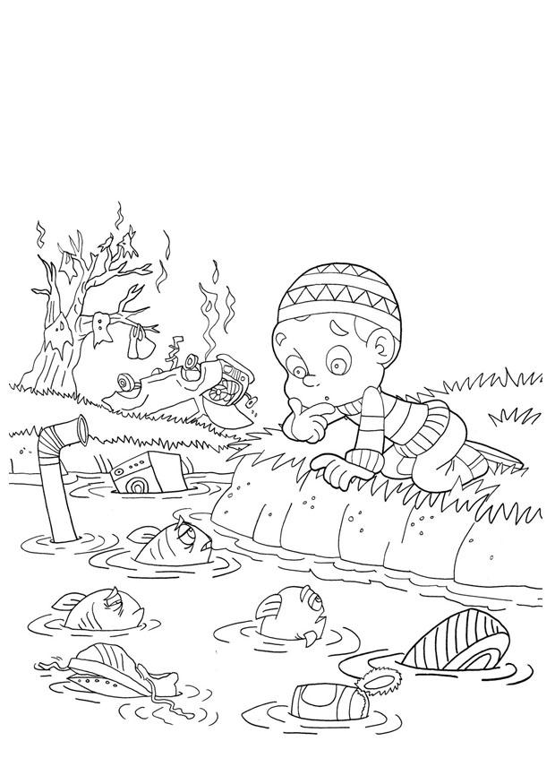 Coloring page water pollution - img 22000.
