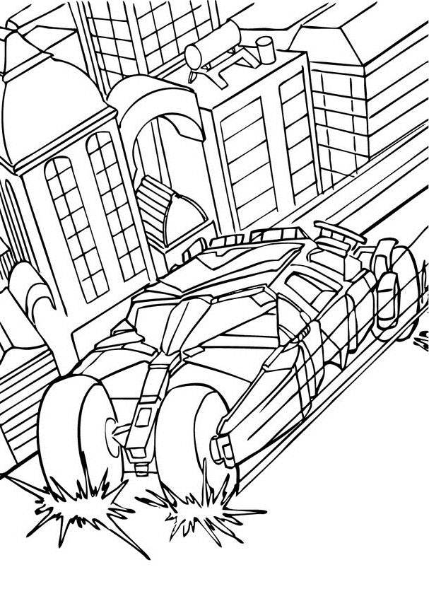 Free Batman Coloring Pages for Kindgarten - Superheroes Coloring 