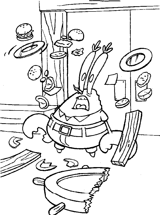 spongebspongebob Colouring Pages (page 2)