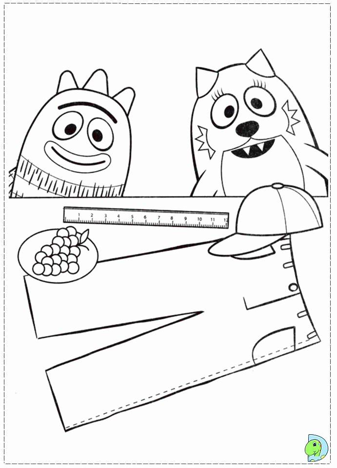 Yo Gabba Coloring Pages To Print Tattoo