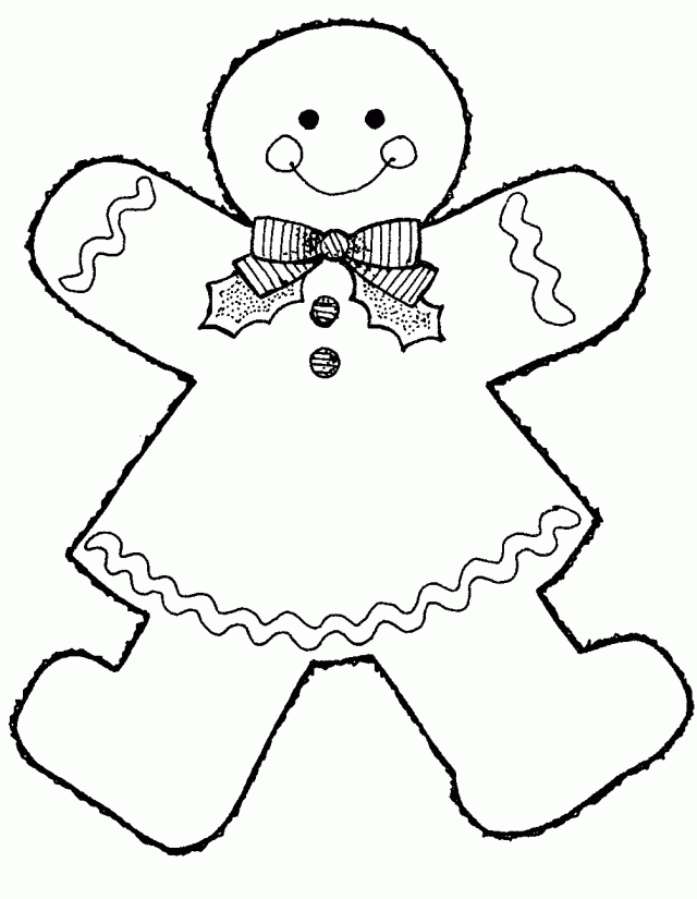 Style Gingerbread Boy Coloring Pages Gingerbread Coloring Pages 