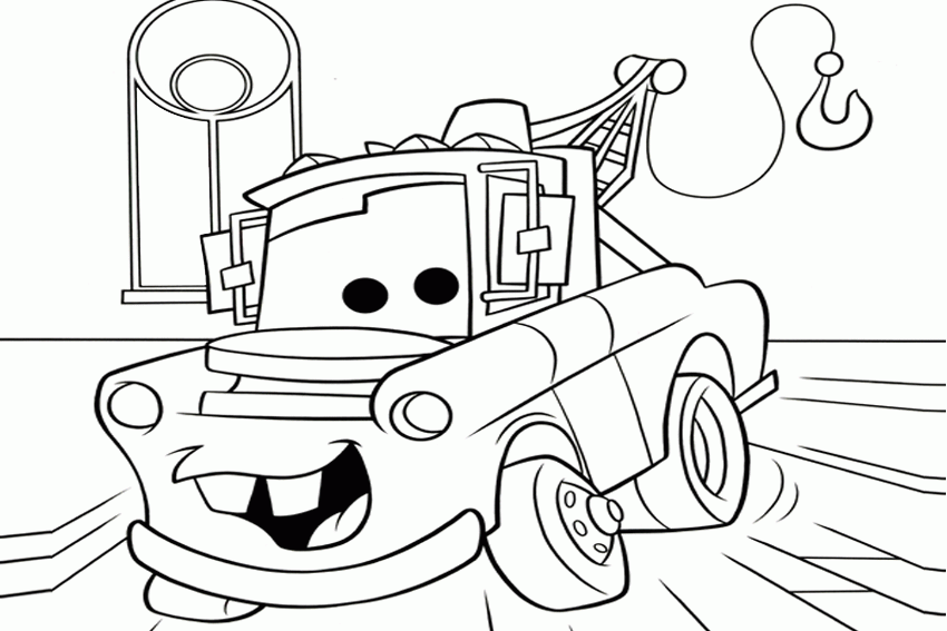 Coloring In Cars Coloring Pages From The 2 Movies Made By Disney 