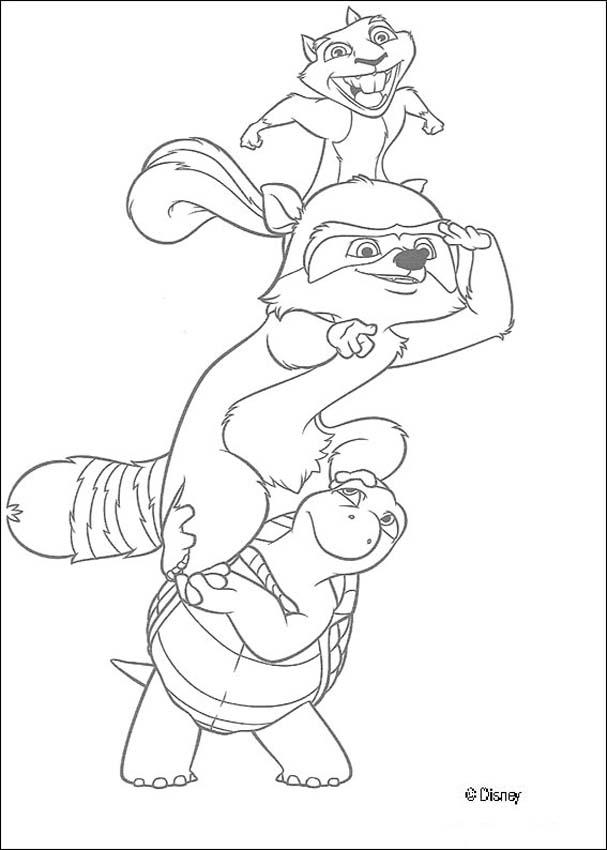 Over the edge Coloring Pages over the hedge 2 coloring pages 