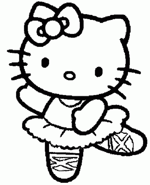 Two Hello Kitty And Old Coloring Page |Hello Kitty coloring pages 