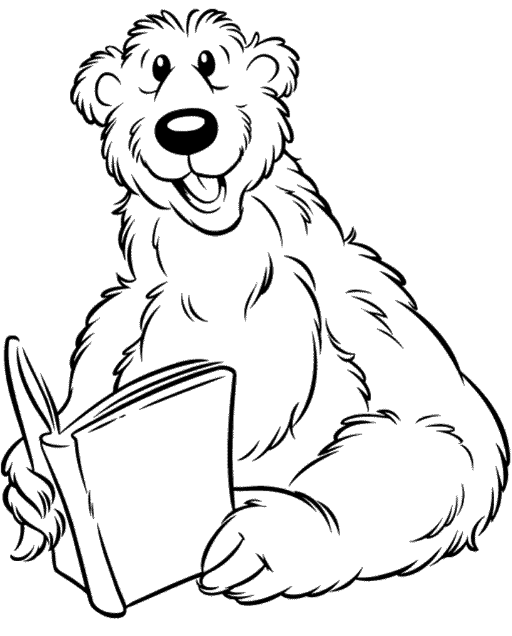 Bear in the Big Blue House Colouring Pages- PC Based Colouring 