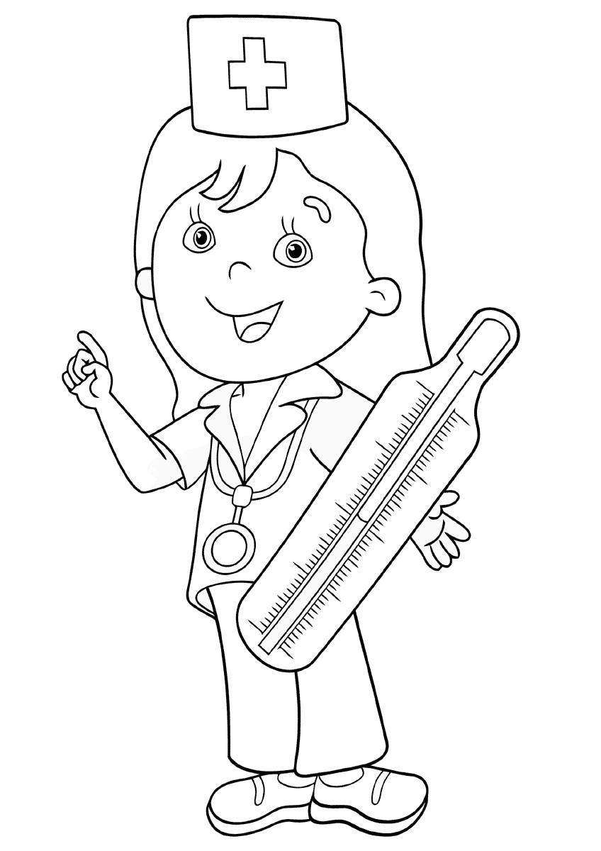 Thermometer coloring pages | Coloring pages to download and print