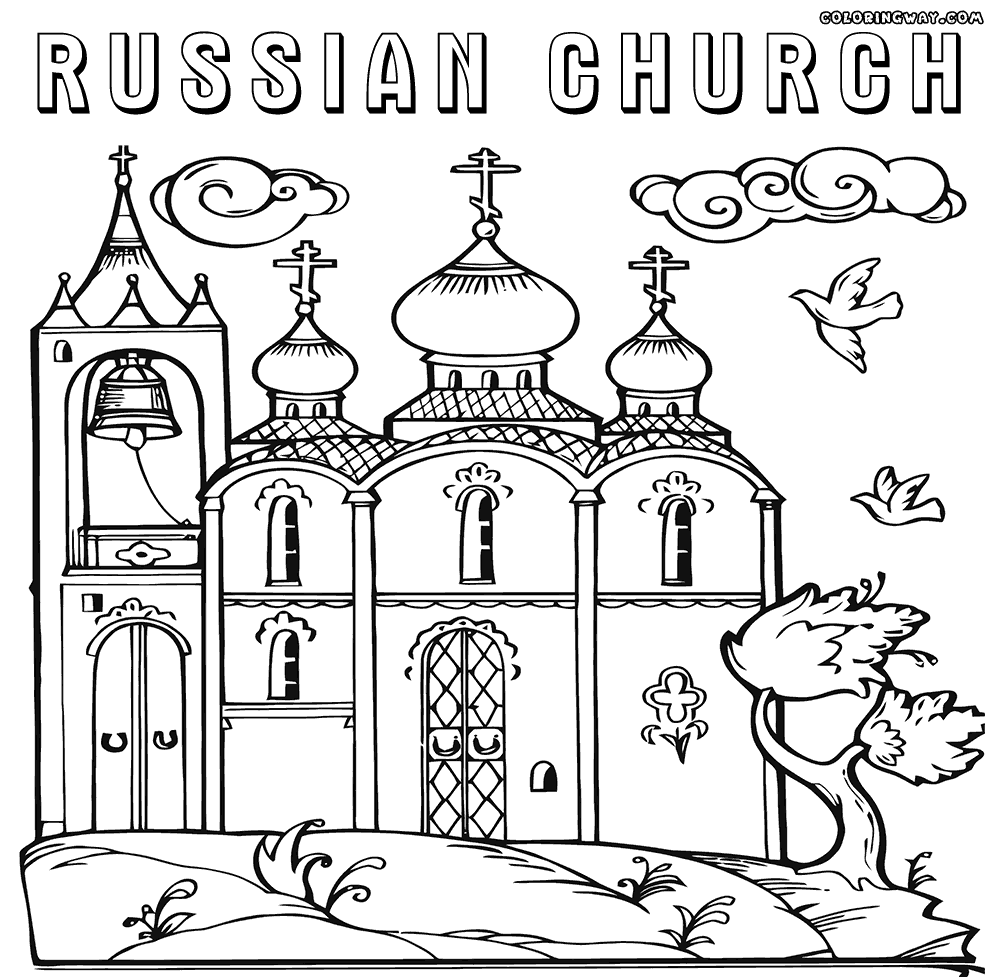 Church coloring pages | Coloring pages to download and print