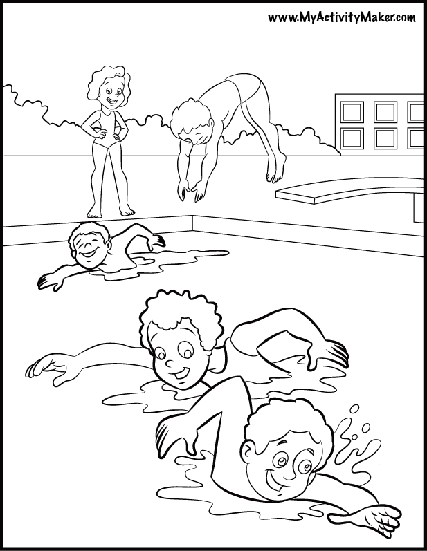 8 Pics of Swimming Coloring Pages To Print - Coloring Pages ...