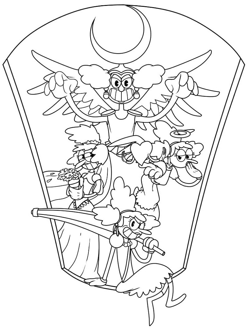 Top 20 Printable Cuphead Coloring Pages - Online Coloring Pages