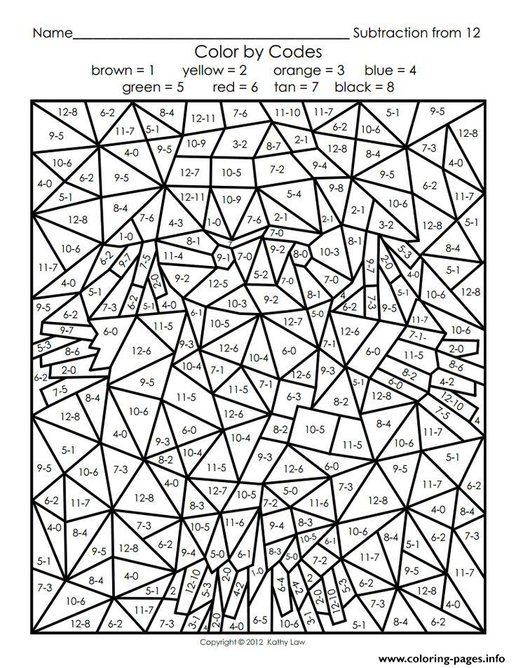 Printable Color By Number For Adults Coloring Pages Printable