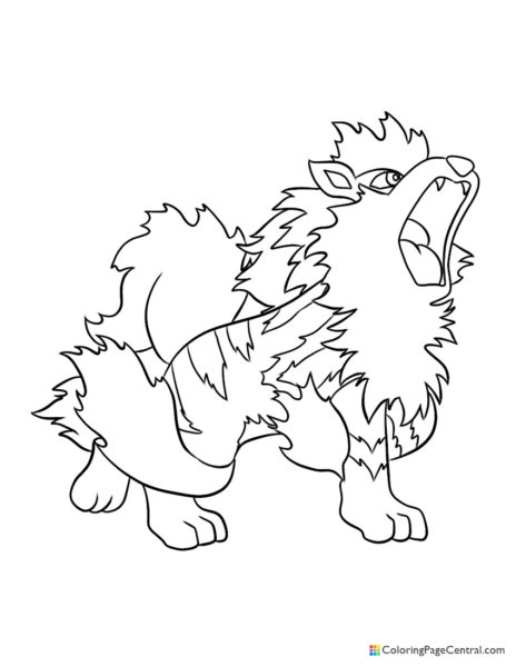 Growlithe | Coloring Page Central