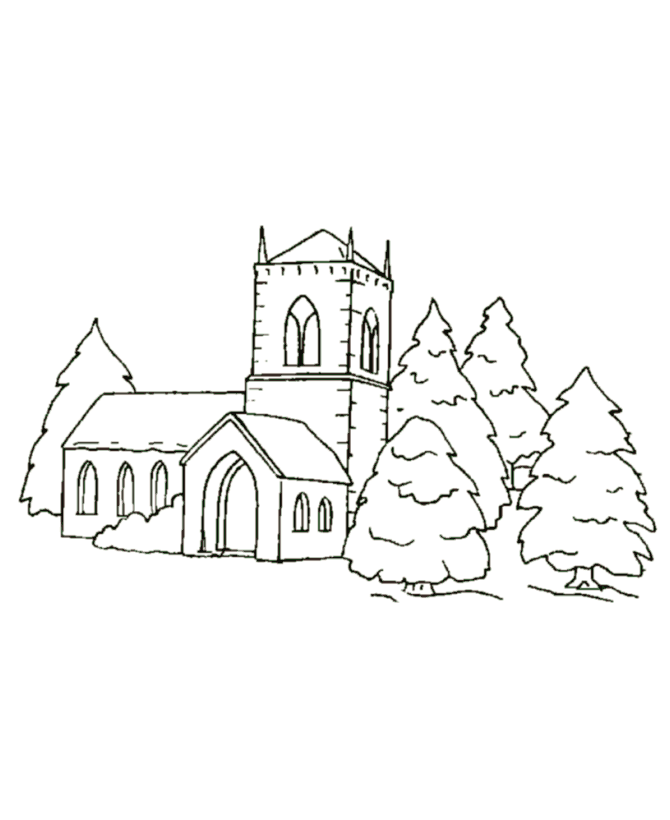Bible Printables: Christmas Scenes Coloring Pages - Church in the ...