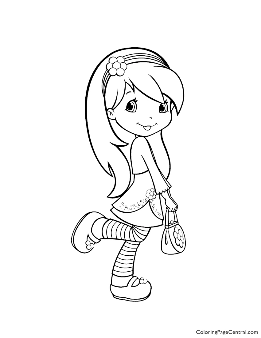 Raspberry Torte 02 Coloring Page | Coloring Page Central
