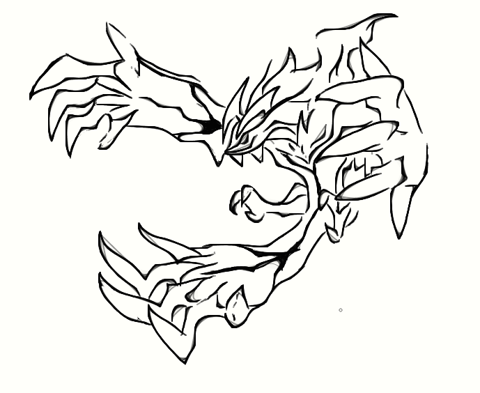 Pokemon xerneas and yveltal coloring pages