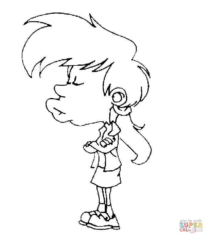 Julie, the Friend of Titeuf coloring page | Free Printable ...