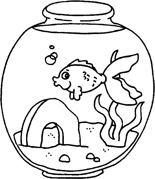 Fish Tanks Coloring Pages - Coloring