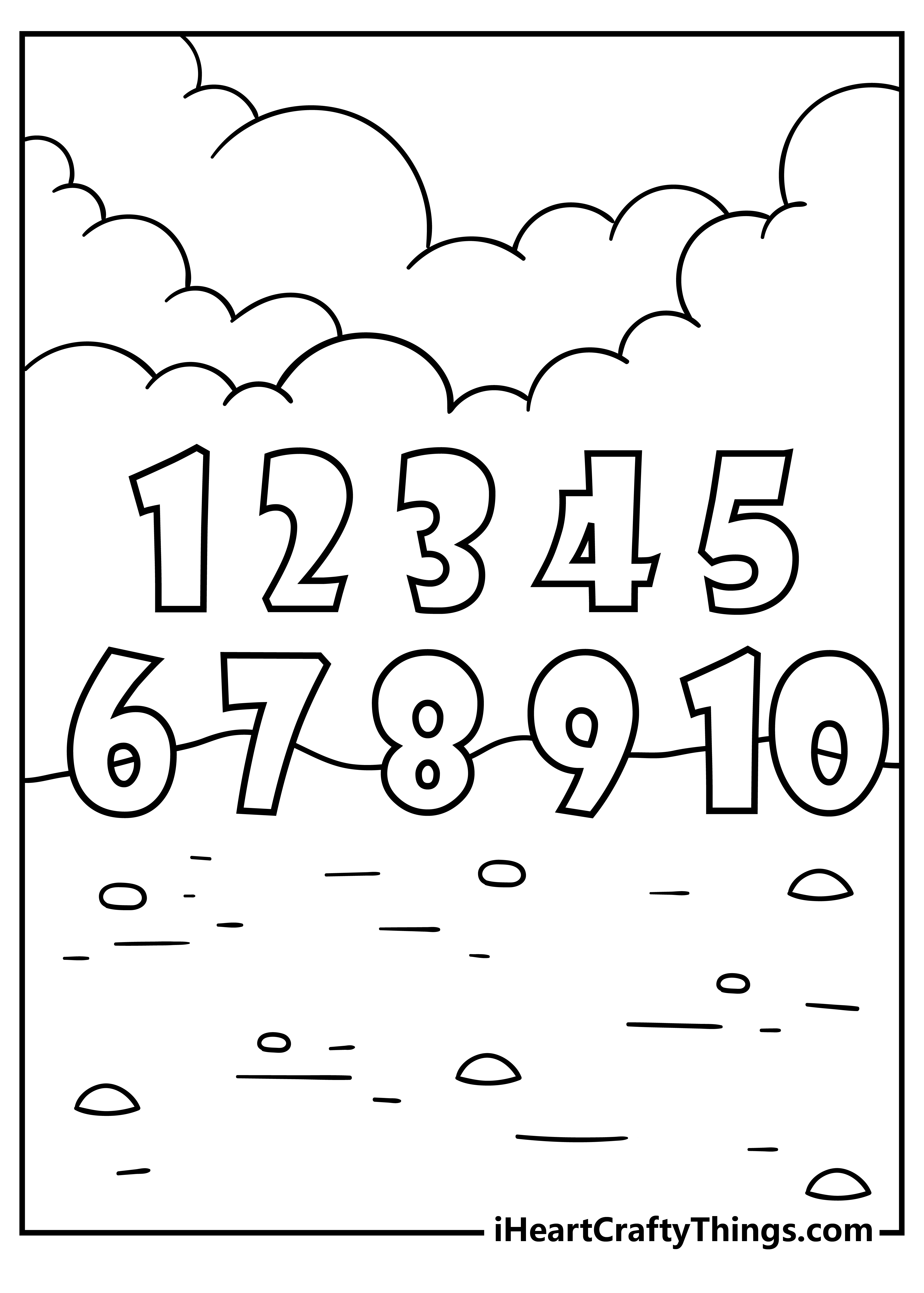 Number 5 Coloring Pages Coloring Nation