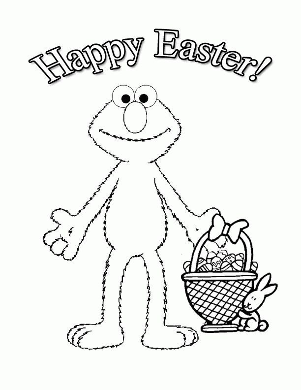 Happy Easter Coloring Pages - Best Coloring Pages For Kids | Elmo coloring  pages, Easter coloring pages printable, Easter coloring pages