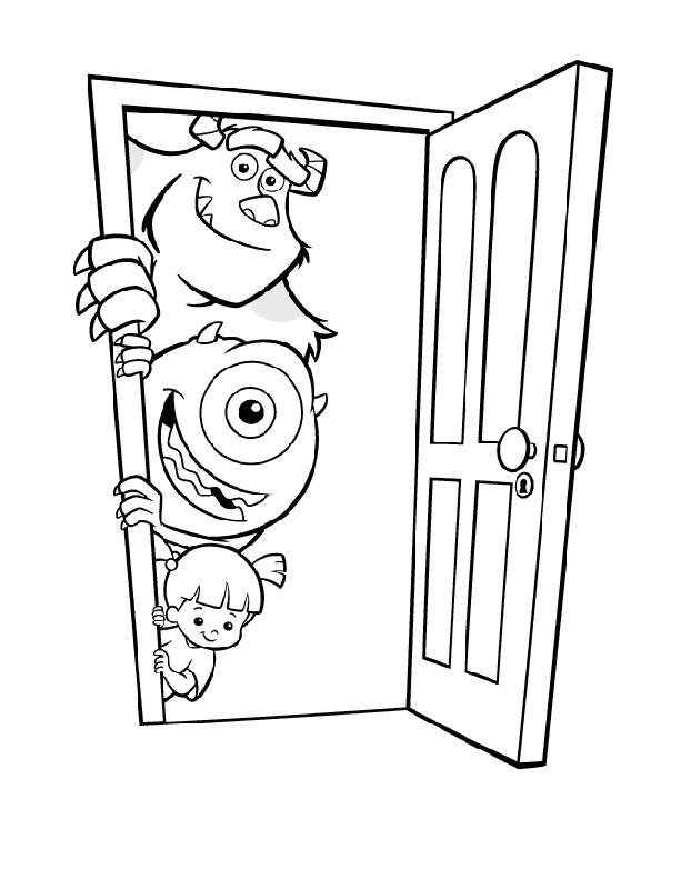monsters inc coloring pages - Clip Art Library