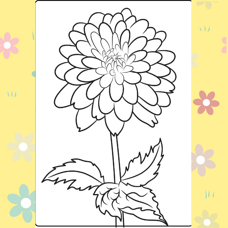 Flower Coloring Pages - 30 Flower Coloring Sheets - Arty Crafty Kids