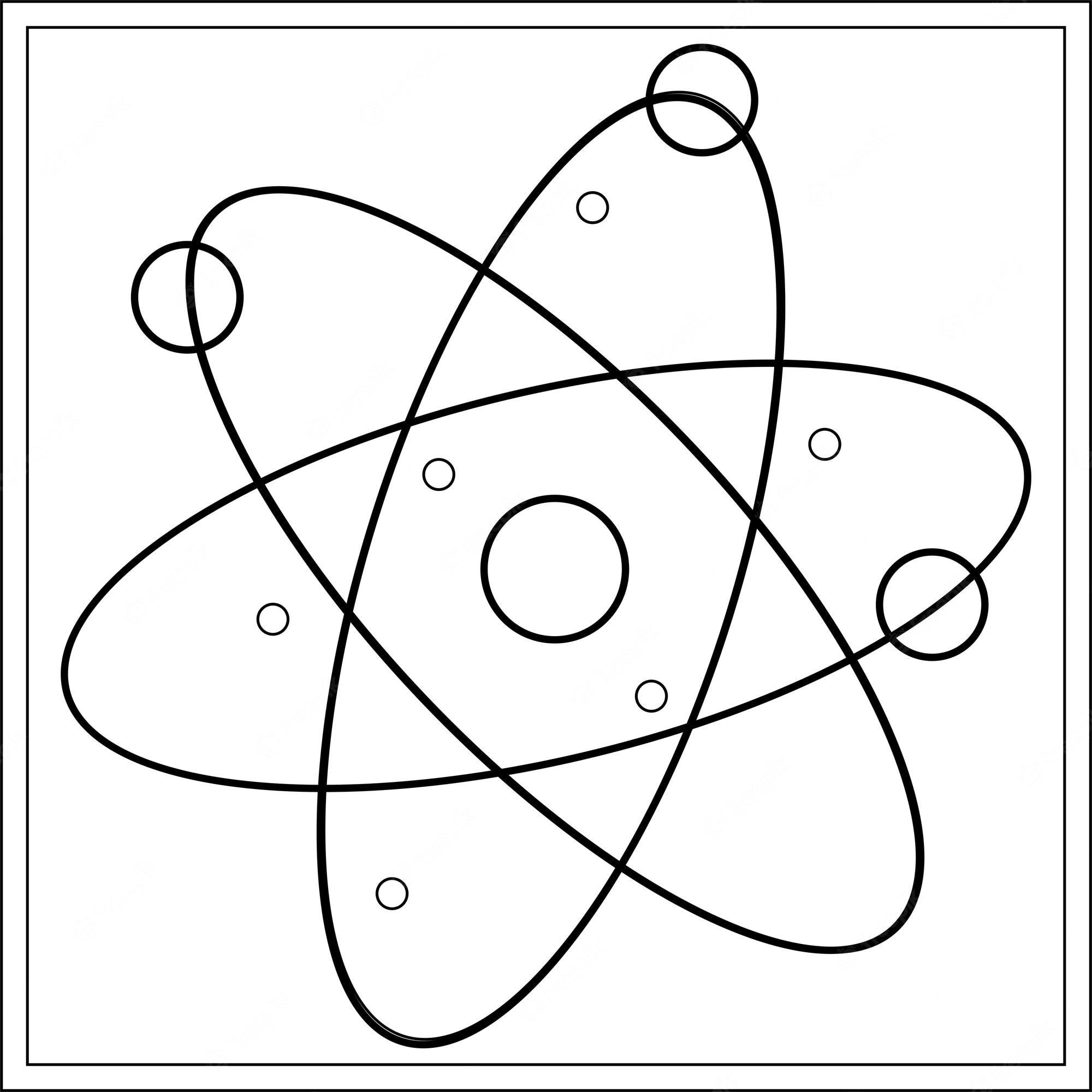 Premium Vector | Chemical laboratory science and biology are symbols of  atoms