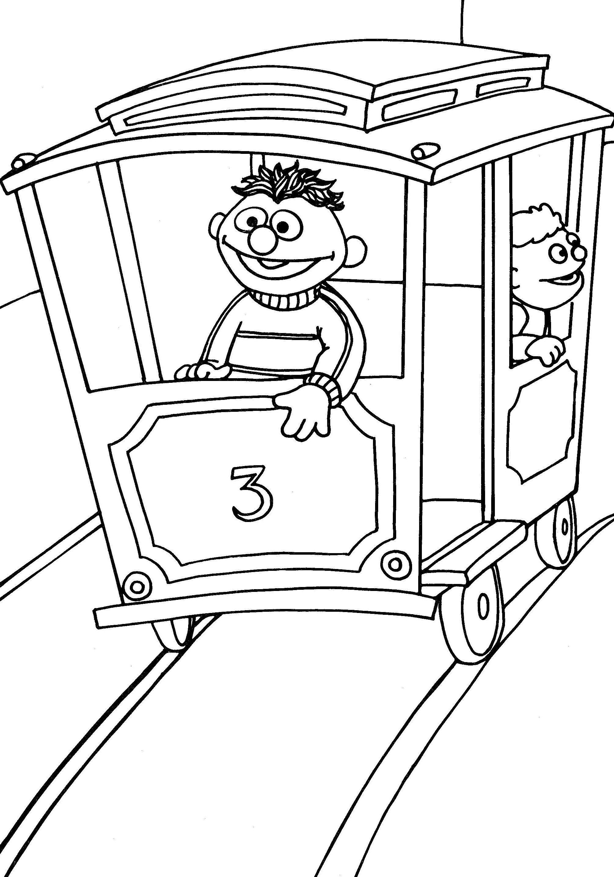 San Francisco Trolley Coloring Page - Get Coloring Pages