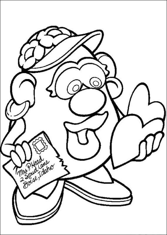 Free Mrs. Potato Head Coloring Page - Free Printable Coloring Pages for Kids