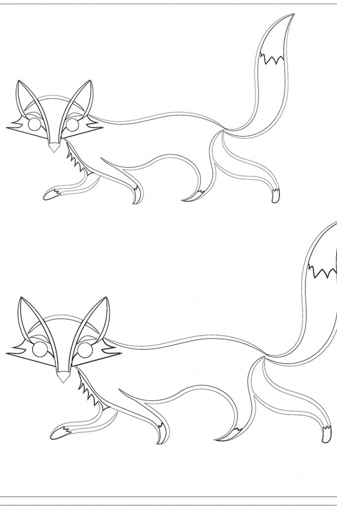 cute fox coloring pages - coloring pages | thecoloringkids.com