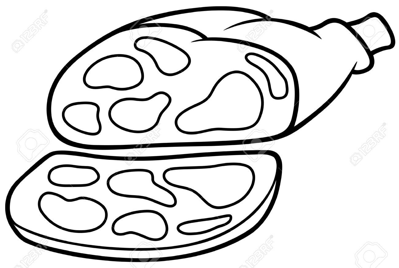 Meat Clipart Black And White