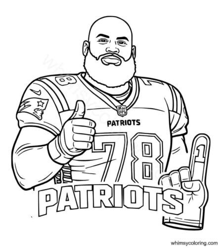 15 Free New England Patriots Coloring Pages Printable - Whimsy Coloring