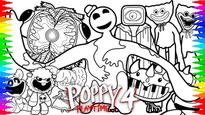 Poppy Playtime Chapter 4 New Big Coloring Pages | How to Color All New  Monsters and Bosses