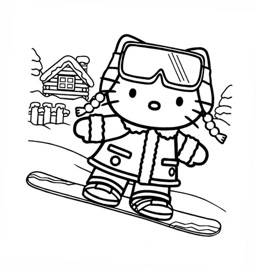 HELLO KITTY COLORING: HELLO KITTY CHRISTMAS COLORING SHEETS