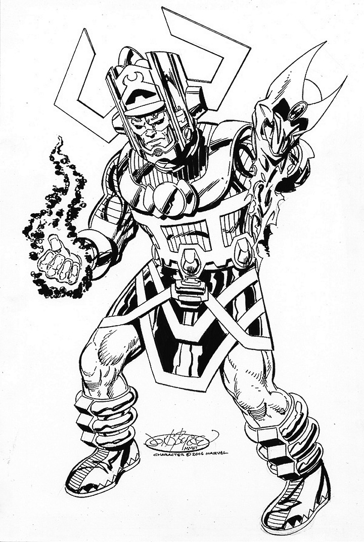 John Byrne Draws... — Galactus commission by John Byrne. 2006.