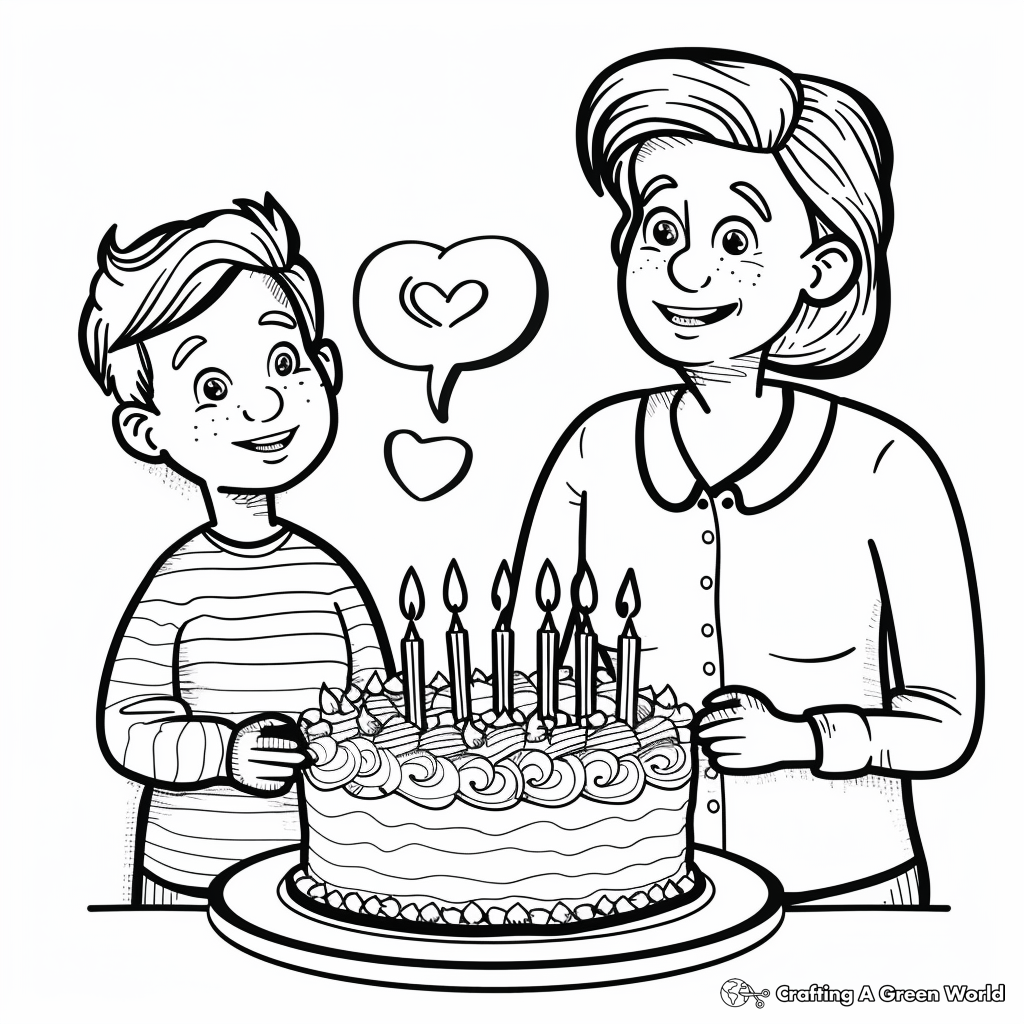 Happy Birthday Auntie Coloring Pages ...