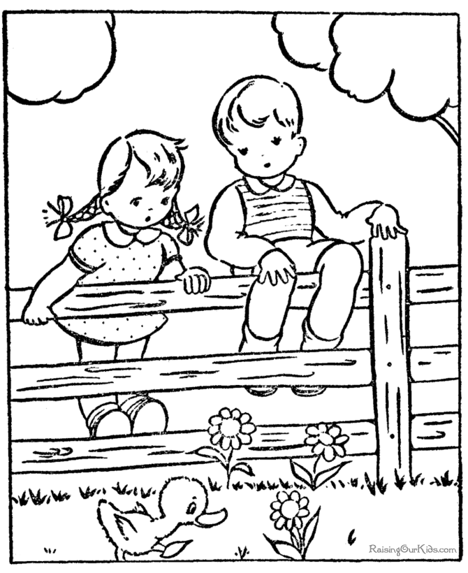 Kid coloring sheets for Easter - 027