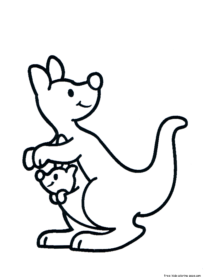 Australian Animals Colouring Pictures For Kids