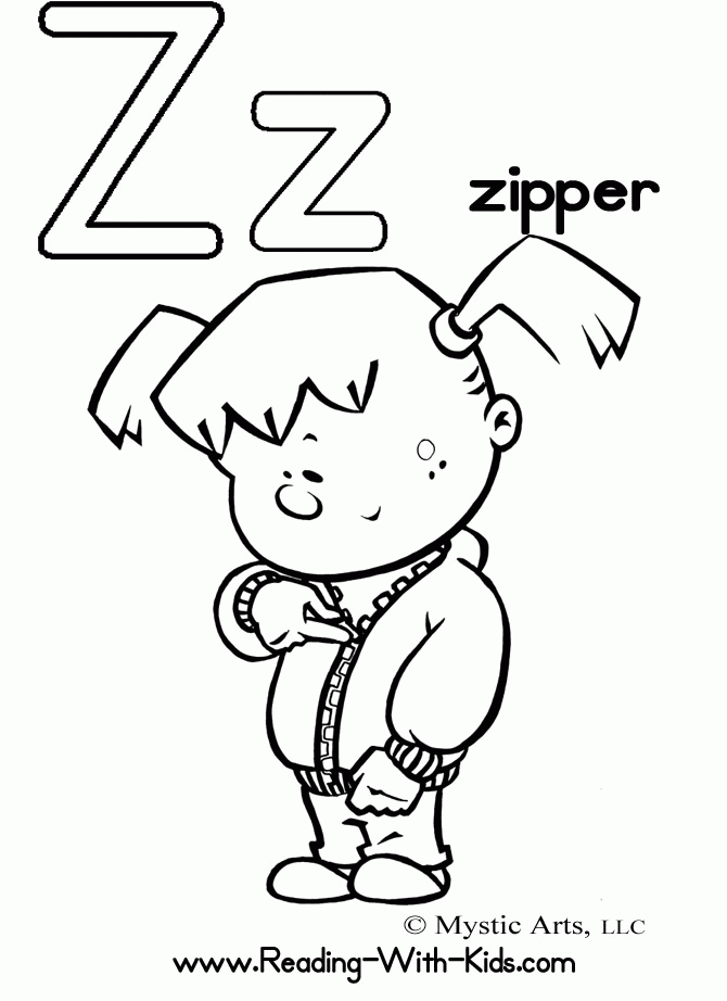 Letter Coloring Pages letter z coloring pages – Kids Coloring Pages