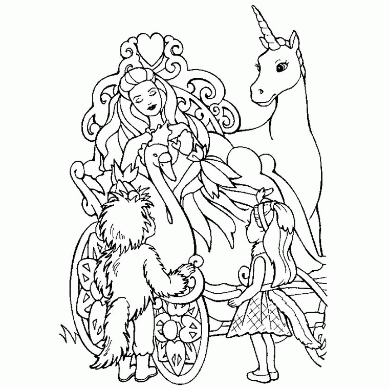 Princesse Barbie Coloriage De Fille Imprimer Gratuit Froblog