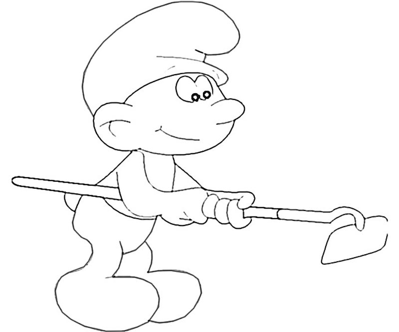 Farmer Smurf 3 Coloring | HelloColoring.com | Coloring Pages
